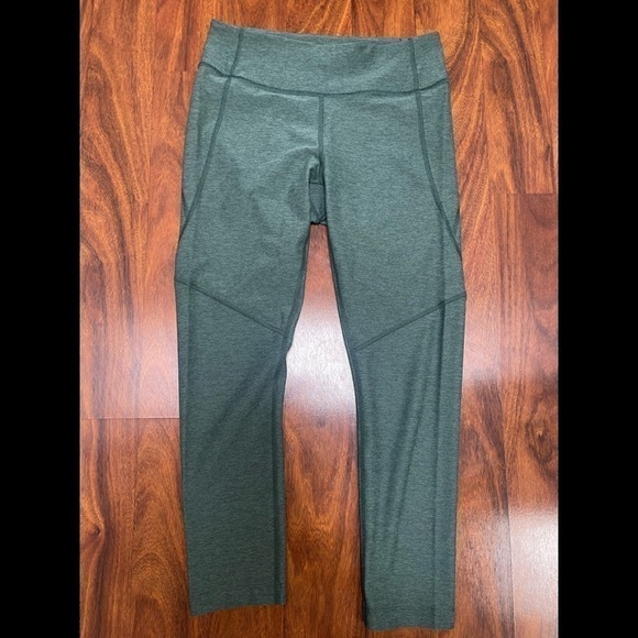 OUTDOOR Voices Mid Rise Leggings Green Activewear Workout Yoga Women's medium - Picture 3 of 7
